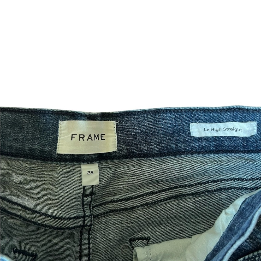 Frame Le High Straight High Rise Denim Jeans | Size 28 - Picture 3 of 3